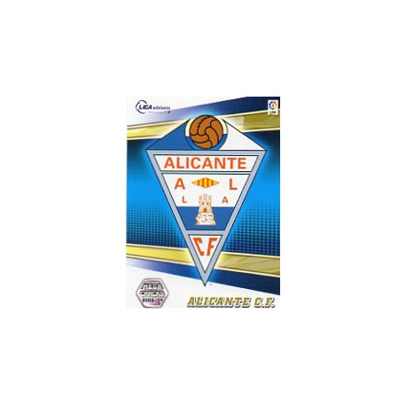 Alicante. Escudos 2ª División 425 Megacracks 2008-09