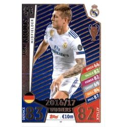Toni Kroos Real Madrid 12 Match Attax Champions 2017-18