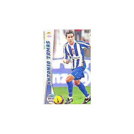 Antonio Tomás Nuevas Fichas Bis Deportivo 103 Bis Megacracks 2008-09