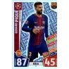 Gerard Piqué - Defensive Dynamo Barcelona 22 Match Attax Champions  2017-18