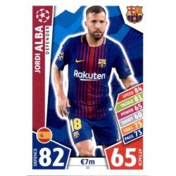 Jordi Alba Barcelona 25 Match Attax Champions 2017-18