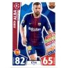 Jordi Alba Barcelona 25 Match Attax Champions  2017-18