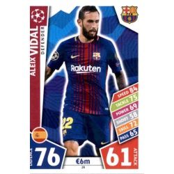 Aleix Vidal Barcelona 28 Match Attax Champions 2017-18