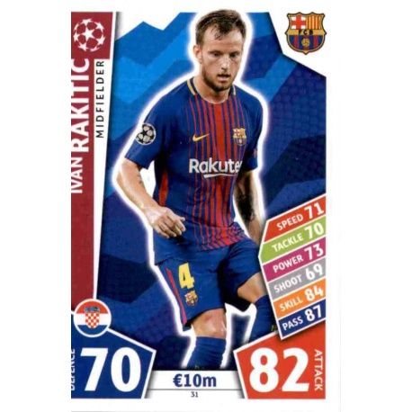 Ivan Rakitić Barcelona 31 Match Attax Champions 2017-18