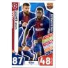 Gerard Piqué - Samuel Umtiti - Defensive Duo Barcelona 36 Match Attax Champions  2017-18