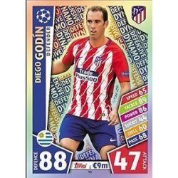 Diego Godín - Defensive Dynamo Atlético Madrid 41 Match Attax Champions 2017-18