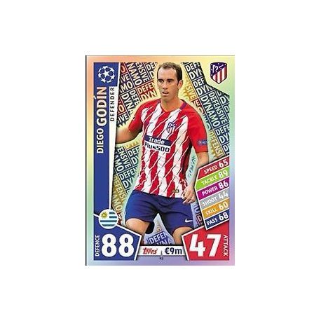Diego Godín - Defensive Dynamo Atlético Madrid 41 Match Attax Champions 2017-18