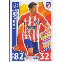 Stefan Savić Atlético Madrid 43 Match Attax Champions 2017-18