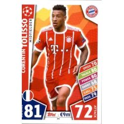 Corentin Tolisso Bayern Munich 64 Match Attax Champions 2017-18