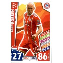Arjen Robben Bayern Munich 68 Match Attax Champions 2017-18