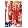 Franck Ribéry - Arjen Robben - Midfield Duo Bayern Munich 72 Match Attax Champions  2017-18