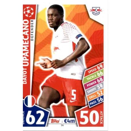 Dayot Upamecano RB Leipzig 79 Match Attax Champions 2017-18