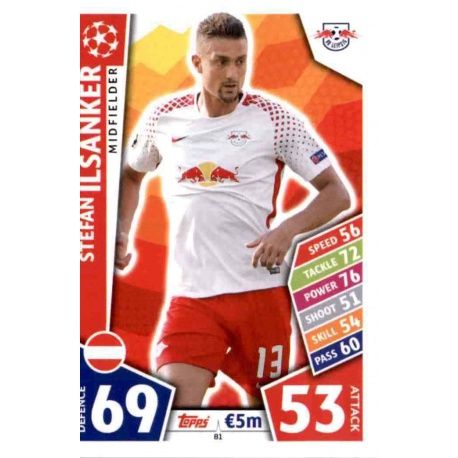 Stefan Ilsanker RB Leipzig 81 Match Attax Champions 2017-18