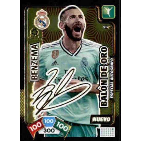 Benzema Nuevo Balón De Oro 517 Adrenalyn XL Liga Santader 2019-20