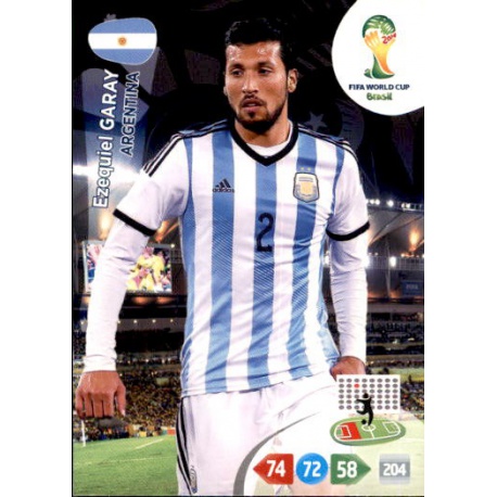 Ezequiel Garay Argentina 10 Adrenalyn XL Brasil 2014