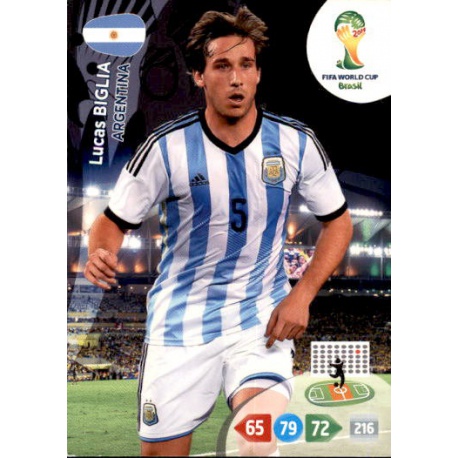 Lucas Biglia Argentina 11 Adrenalyn XL Brasil 2014