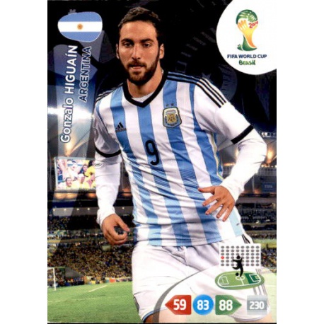 Gonzalo Higuaín Argentina 16 Adrenalyn XL Brasil 2014