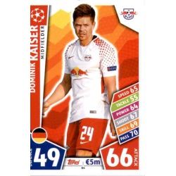 Dominik Kaiser RB Leipzig 84 Match Attax Champions 2017-18