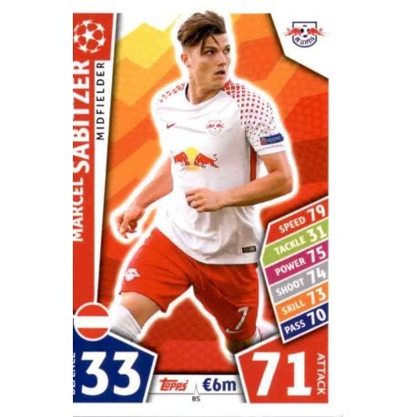 Marcel Halstenberg Sticker 85 Champions League 17/18 RB Leipzig 