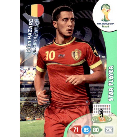 Eden Hazard Star Player Belgique 32 Adrenalyn XL Brasil 2014