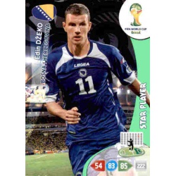 Edin Džeko Star Player Bosna i Hercegovina 44 Adrenalyn XL Brasil 2014