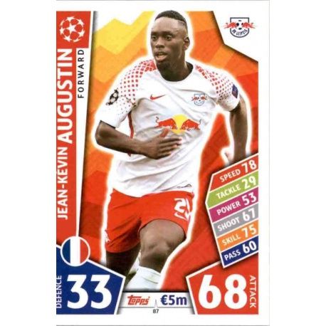 Jean-Kévin Augustin RB Leipzig 87 Match Attax Champions 2017-18