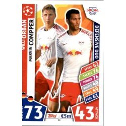 Willi Orban - Marvin Compper - Defensive Duo RB Leipzig 90 Match Attax Champions 2017-18