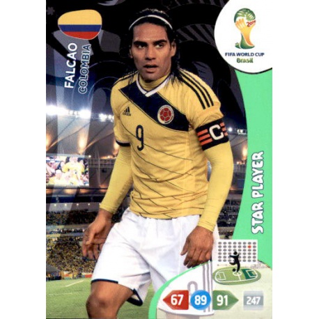 Falcao Star Player Colombia 86 Adrenalyn XL Brasil 2014