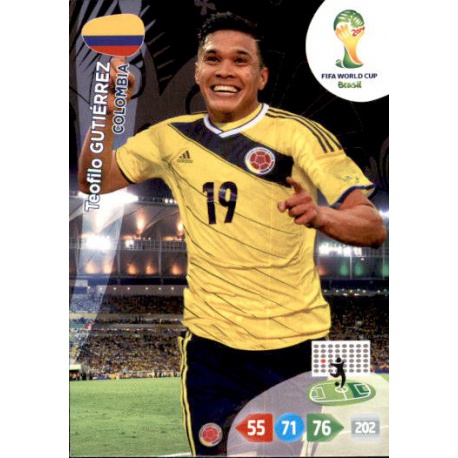 Teófilo Gutiérrez Colombia 87 Adrenalyn XL Brasil 2014