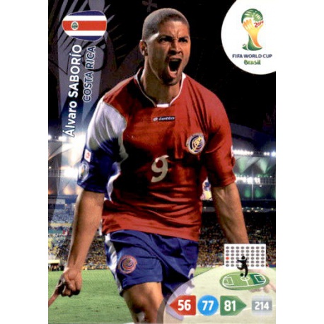 Álvaro Saborío Costa Rica 93 Adrenalyn XL Brasil 2014