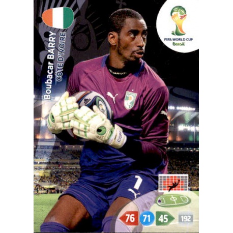 Boubacar Barry Côte d'Ivoire 95 Adrenalyn XL Brasil 2014