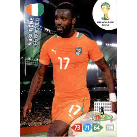 Siaka Tiéné Côte d'Ivoire 97 Adrenalyn XL Brasil 2014