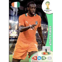 Yaya Touré Utility Player Côte d'Ivoire 98 Adrenalyn XL Brasil 2014