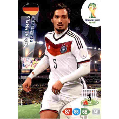 Deutschland Adrenalyn XL Mats Hummels Fifa World Cup Brazil 2014 WM