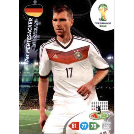 Per Mertesacker Deutschland 108 Adrenalyn XL Brasil 2014