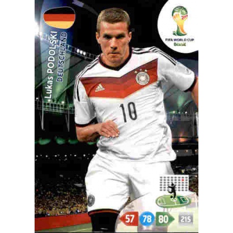 Lukas Podolski Deutschland 115 Adrenalyn XL Brasil 2014