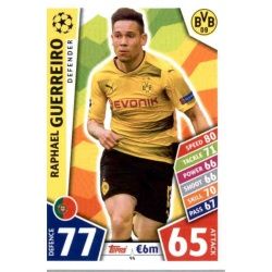 Raphael Guerreiro Borussia Dortmund 94 Match Attax Champions 2017-18