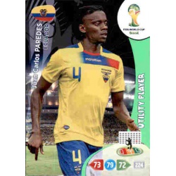 Juan Carlos Paredes Utility Player Ecuador 123 Adrenalyn XL Brasil 2014