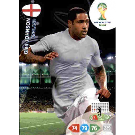 Glen Johnson England 132 Adrenalyn XL Brasil 2014