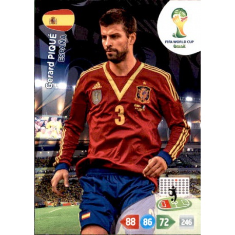 Gerard Piqué España 146 Adrenalyn XL Brasil 2014
