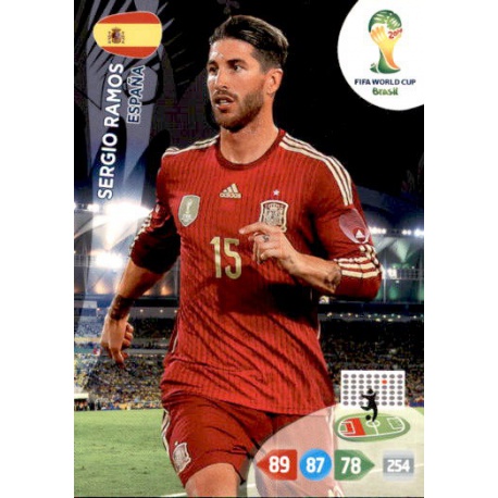 Sergio Ramos España 147 Adrenalyn XL Brasil 2014