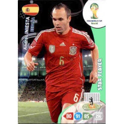 Andrés Iniesta Star Player España 150 Adrenalyn XL Brasil 2014