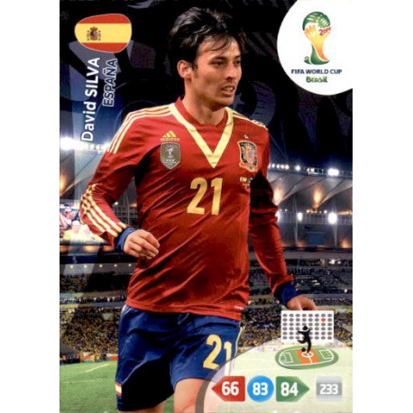 David Silva España 152 Adrenalyn XL Brasil 2014