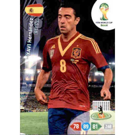 Xavi Hernández España 153 Adrenalyn XL Brasil 2014