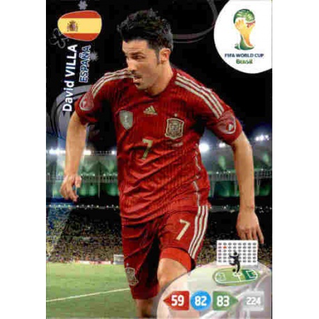 David Villa España 156 Adrenalyn XL Brasil 2014