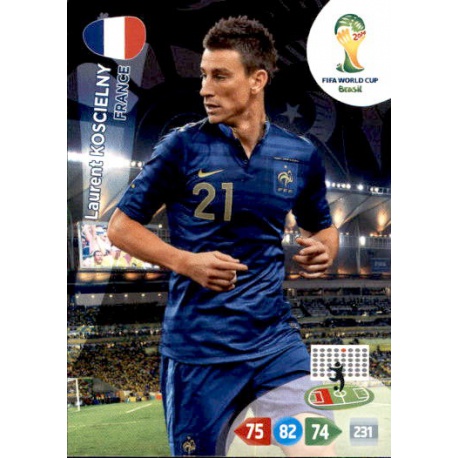 Laurent Koscielny France 160 Adrenalyn XL Brasil 2014
