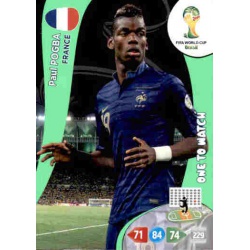Paul Pogba One to Watch France 162 Adrenalyn XL Brasil 2014