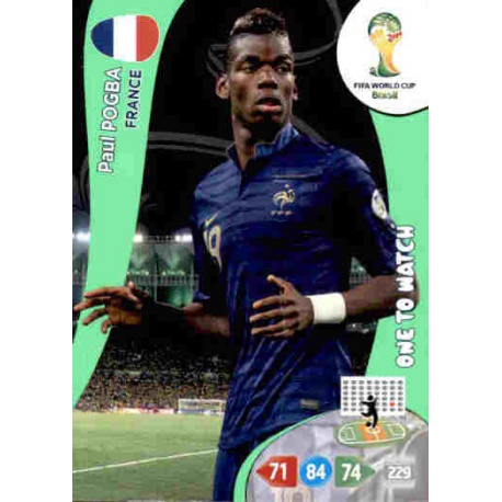 Paul Pogba One to Watch France 162 Adrenalyn XL Brasil 2014