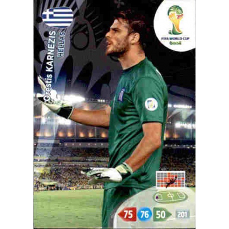 Orestis Karnezis Hellas 179 Adrenalyn XL Brasil 2014