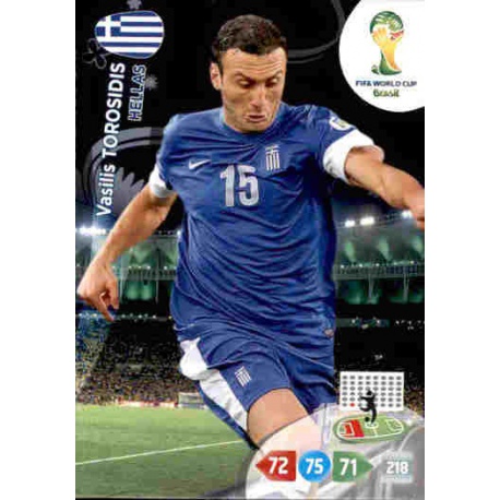 Vasilis Torosidis Hellas 180 Adrenalyn XL Brasil 2014
